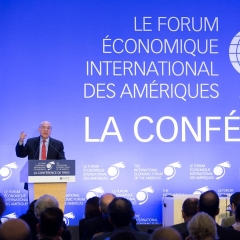 The International Economic Forum of the Americas. The Conference of Paris in the OECD in Paris. Angel Gurria, secretary general Organisation for Economic Co-operation